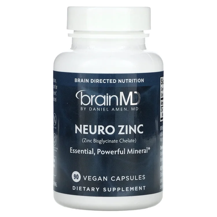 Neuro Zinc (Zinc Bisglycinate Chelate), 25 mg , 90 Vegan Capsules image 1