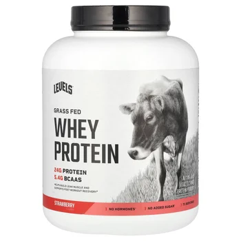 Grass Fed Whey Protein Powder, Strawberry, 5 lb (2.27 kg)