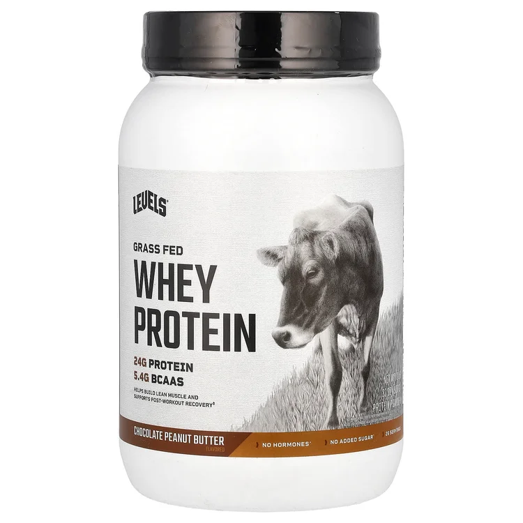 Grass Fed Whey Protein Powder, Chocolate Peanut Butter, 2 lb (907 g) image 1