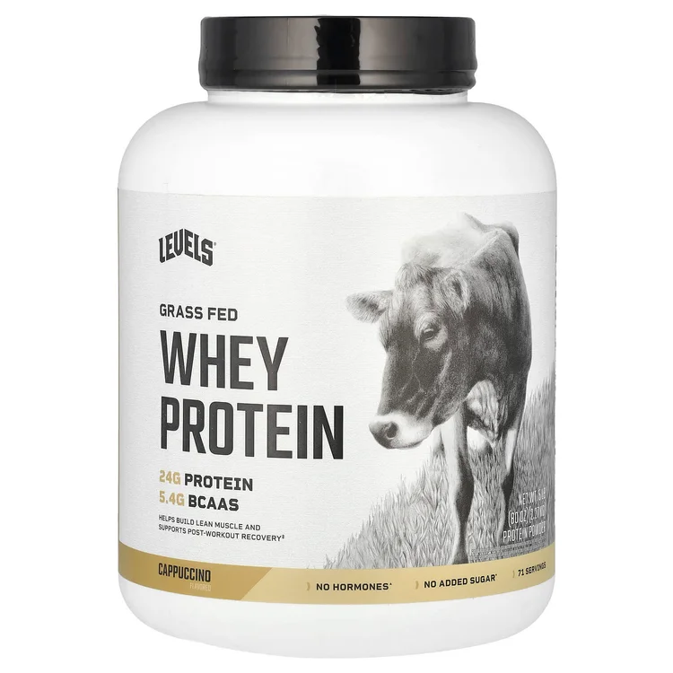 Grass Fed Whey Protein Powder, Cappuccino, 5 lb (2.27 kg) image 1