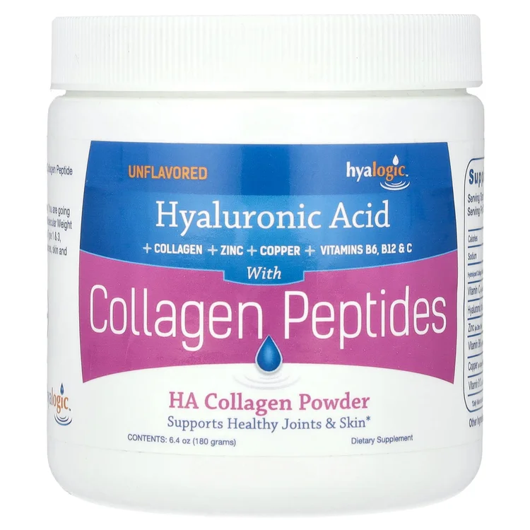 HA Collagen Peptide Powder, Unflavored, 6.4 oz (180 g) image 1