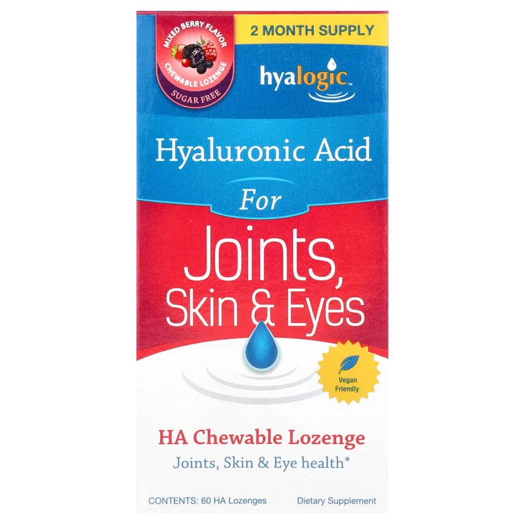 Hyaluronic Acid For Joints, Skin & Eyes, Mixed Berry, 60 Lozenges image 1