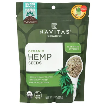 Organic Hemp Seeds, 8 oz (227 g)