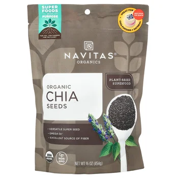 Organic Chia Seeds, 16 oz (454 g)