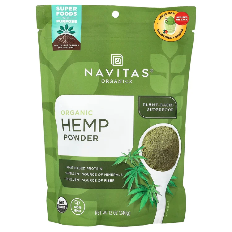Organic Hemp Powder, 12 oz (340 g) image 1