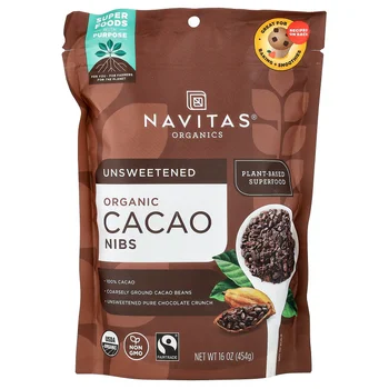 Organic Cacao Nibs, Unsweetened, 16 oz (454 g)