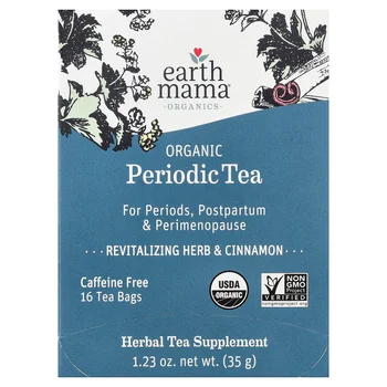 Organics, Organic Periodic Tea, Revitalizing Herb & Cinnamon, Caffeine Free, 16 Tea Bags, 1.23 oz (35 g)