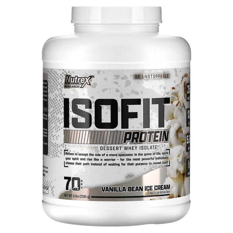 IsoFit Protein, Vanilla Bean Ice Cream, 5 lb (2,261 g) image 1
