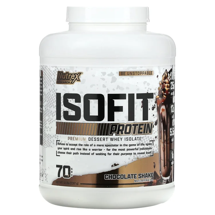 IsoFit, Chocolate Shake, 5.1 lbs (2,317 g) image 1