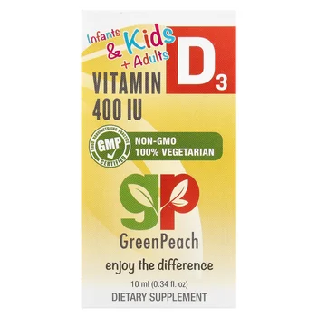 Infants & Kids + Adults, Vitamin D3, 400 IU, 0.34 fl oz (10 ml)