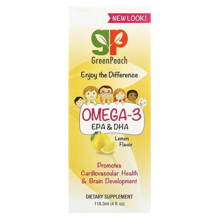 Omega 3 EPA & DHA, Lemon, 4 fl.oz (118.3 ml) image 1