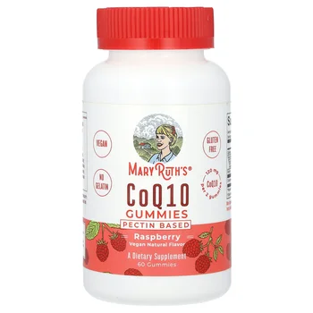 CoQ10 Gummies, Raspberry, 60 Gummies (60 mg per Gummy)