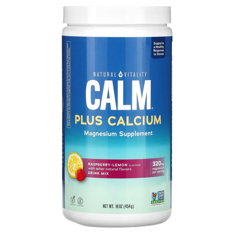 CALM Plus Calcium, Drink Mix, Raspberry-Lemon, 16 oz (454 g) image 1