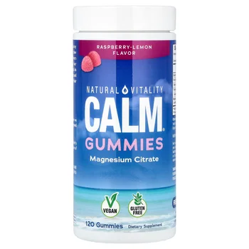 CALM® Gummies, Magnesium Citrate, Raspberry-Lemon, 120 Gummies (83 mg per Gummy)