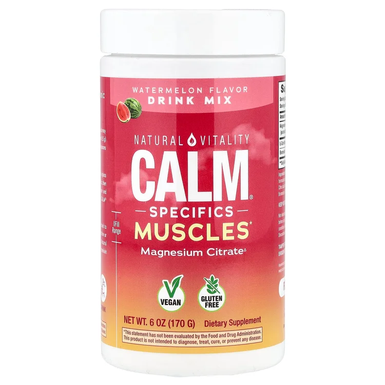 CALM® Specifics Muscles, Magnesium Citrate Drink Mix, Watermelon, 6 oz (170 g) image 1