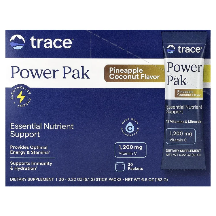 Power Pak, Pineapple Coconut, 30 Stick Packs, 0.22 oz (6.1 g) Each image 1