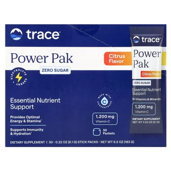 Power Pak, Zero Sugar, Citrus, 30 Stick Packets, 0.22 oz (6.1 g) Each