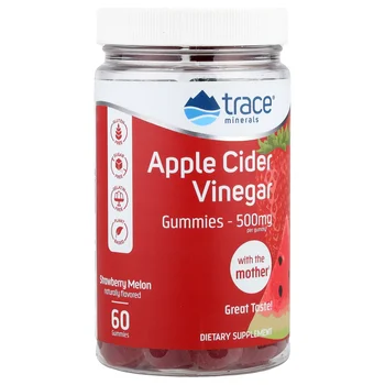 Apple Cider Vinegar Gummies, Strawberry Melon , 500 mg, 60 Gummies