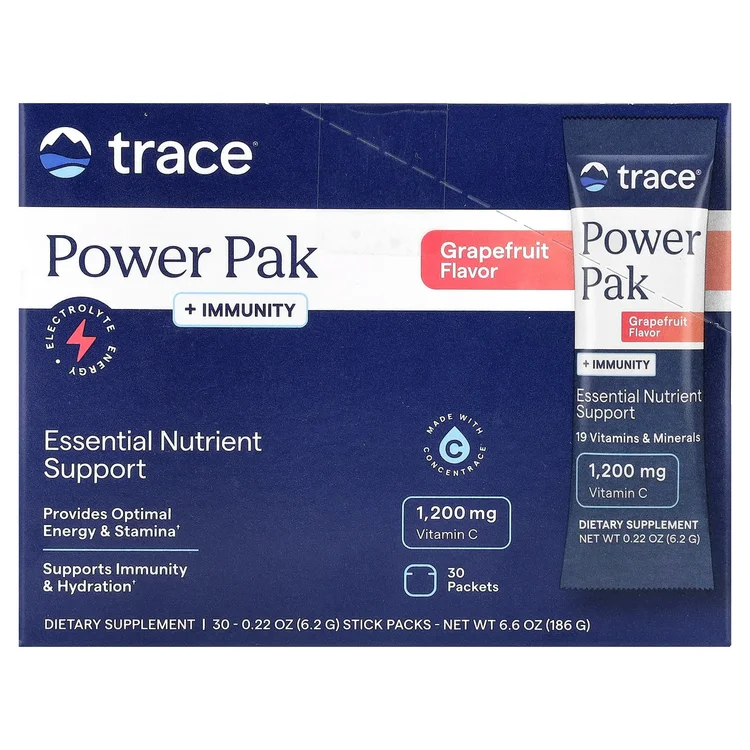 PowerPak + Immunity, Grapefruit, 30 Stick Packs, 0.22 oz (6.2 g) Each image 1