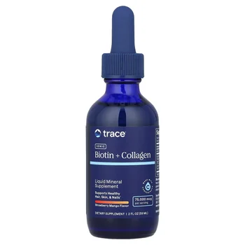 Ionic Biotin + Collagen, Strawberry Mango, 75,000 mcg, 2 fl oz (59 ml)