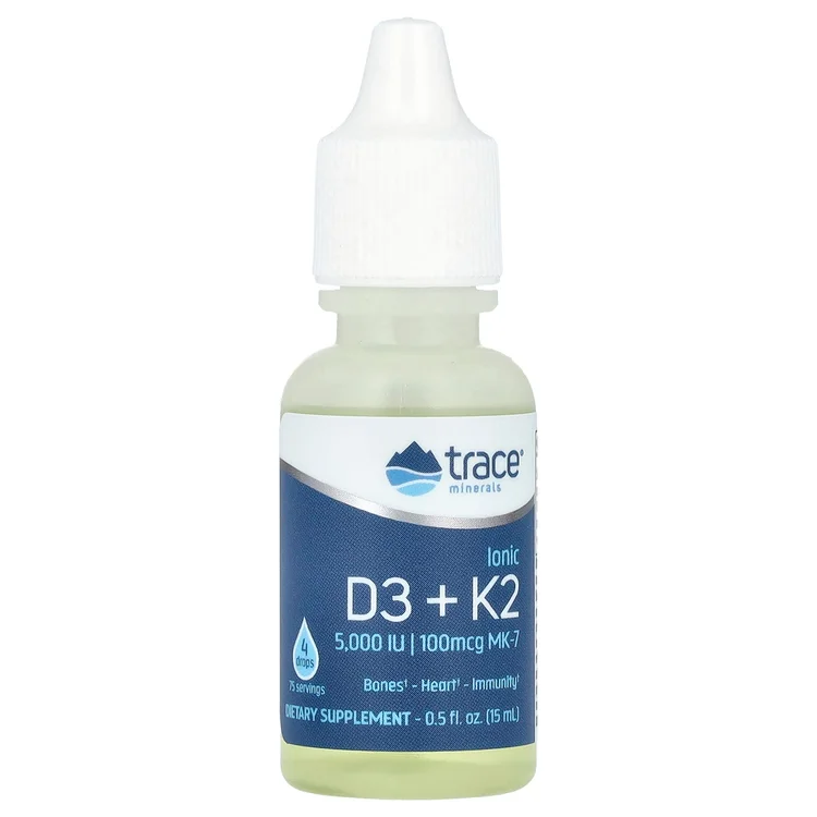 Ionic D3 + K2, 0.5 fl oz (15 ml) image 1