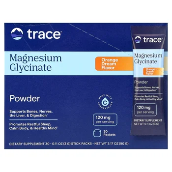 Magnesium Glycinate Powder, Orange Dream, 30 Packets, 0.11 oz (3 g) Each