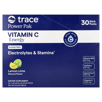 Power Pak, Vitamin C Energy, Lemon Lime, 30 Stick Packs, 0.22 oz (6.2 g) Each