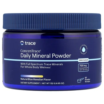 ConcenTrace®, Daily Mineral Powder, Natural Blue Hawaiian, 4.65 oz (132 g)