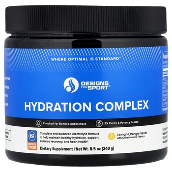 Designs For Sport®, Hydration Complex, Lemon-Orange, 8.5 oz (240 g)