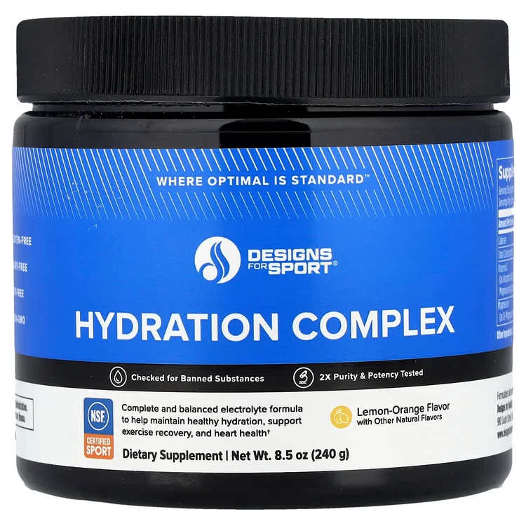Designs For Sport®, Hydration Complex, Lemon-Orange, 8.5 oz (240 g) image 1