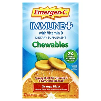 Immune Plus® With Vitamin D, Orange Blast, 42 Chewable Tablets