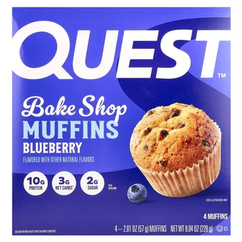 Bake Shop Muffins, Blueberry, 4 Pack, 2.01 oz (57 g) Each