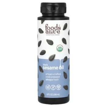 Organic Black Sesame Oil, 8 fl oz (236 ml)