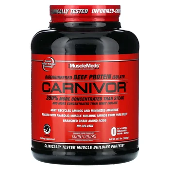 Carnivor, Bioengineered Beef Protein Isolate, Fruit Punch, 3.67 lbs (1,669 g)