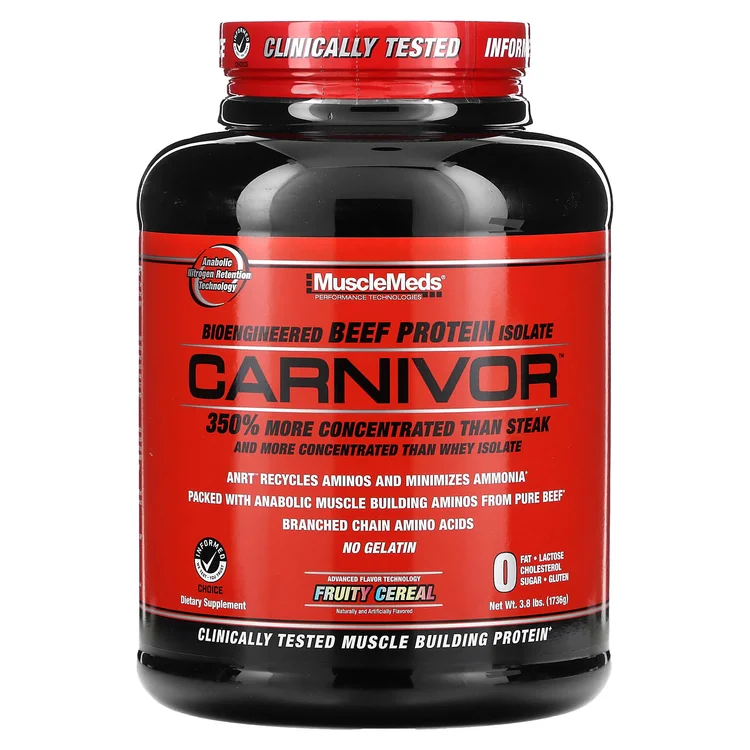 Carnivor, Bioengineered Beef Protein Isolate, Fruity Cereal, 3.8 lbs (1,736 g) image 1