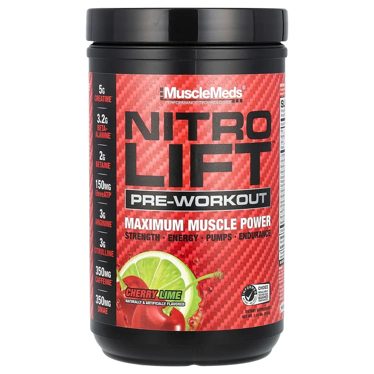 Nitro Lift™ Pre-Workout, Cherry Lime, 1.14 lbs (518 g) image 1