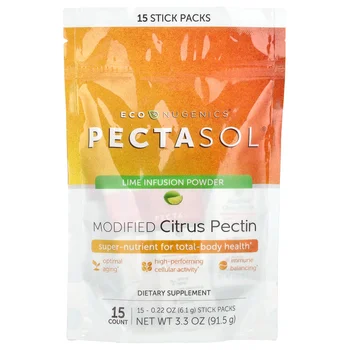 PectaSol® Modified Citrus Pectin, 15 Stick Packs, 0.22 oz (6.1 g) Each